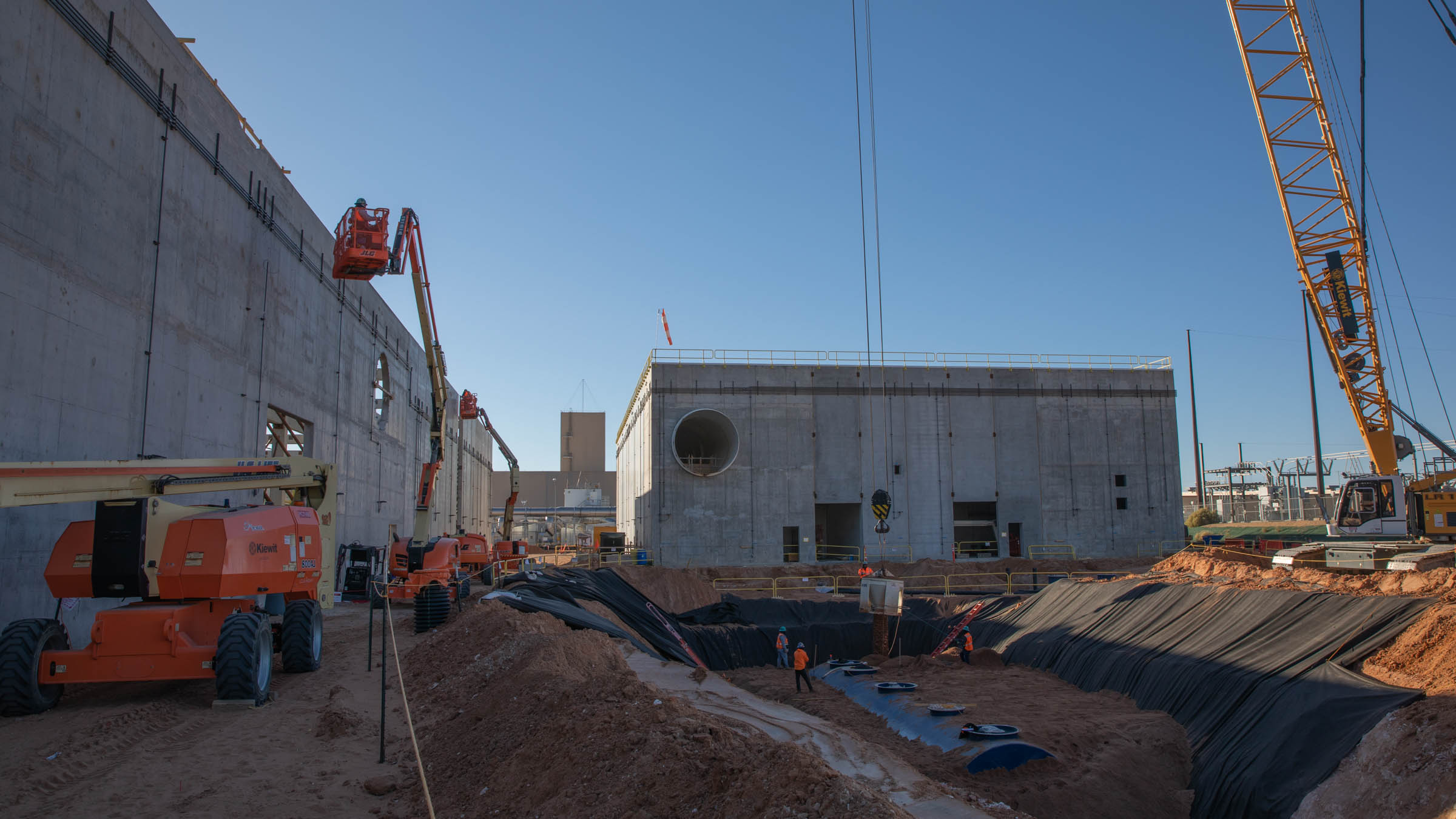 Construction on the Safety Significant Confinement Ventilation System